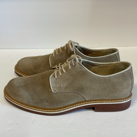 1901 Made In Italy Beige Suede Lace Up Men’s Oxford’s Shoes size 43 - Picture 6 of 14